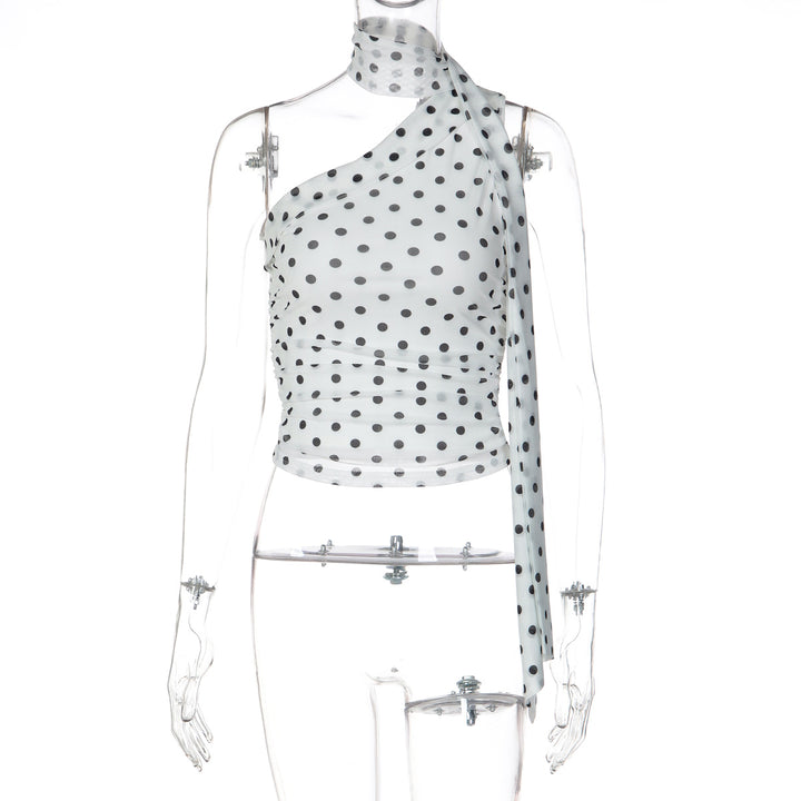 Damen Oberteil mit asymmetrischem Schnitt und stilvollem Leopardenmuster Drune