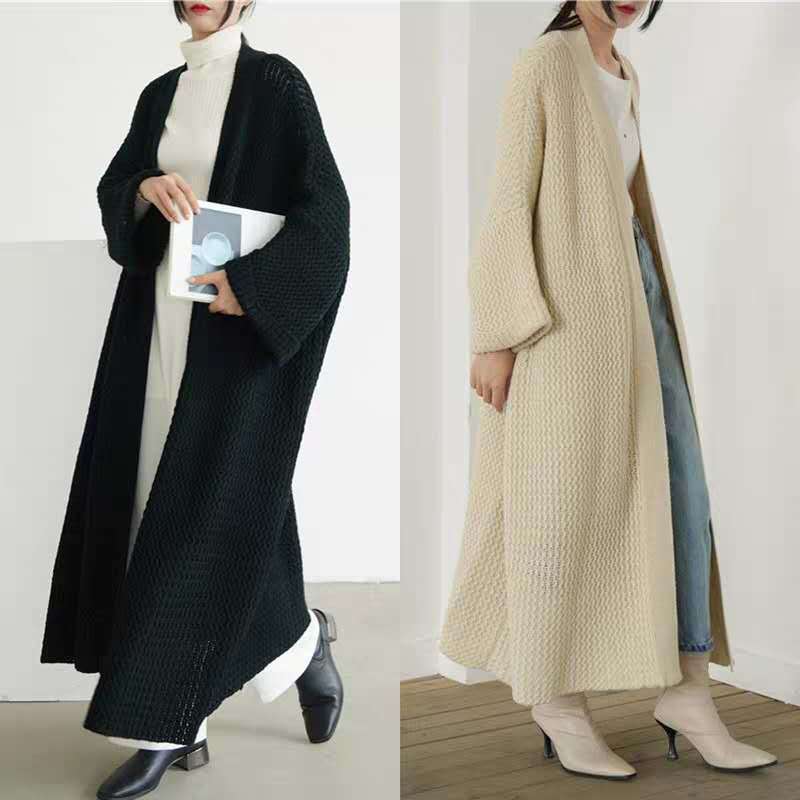 Damen modische Strickjacke mit ausgefallenem Muster Drune