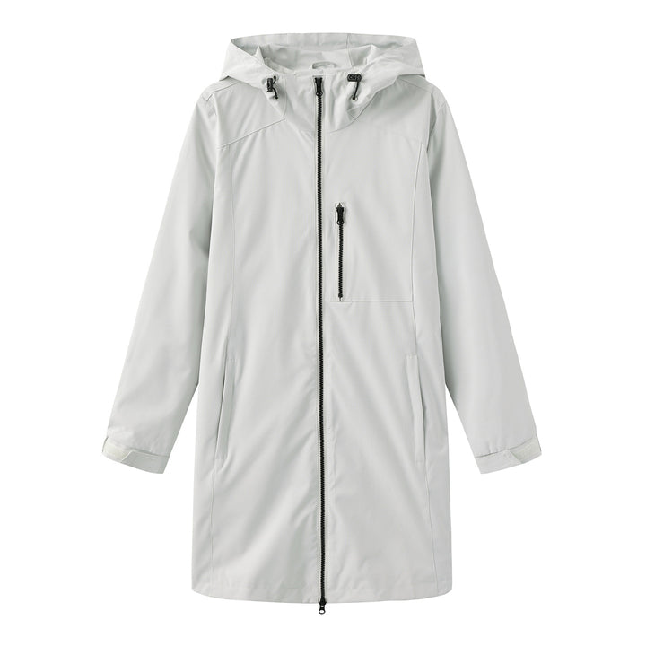 Damen Funktionsjacke mit verstellbarem Kapuzenkragen Drune