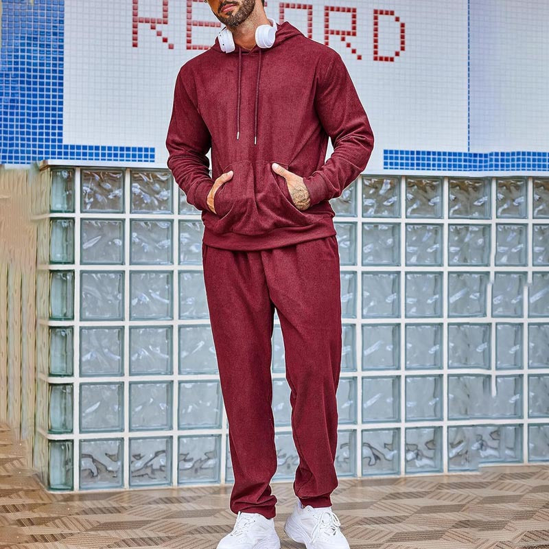 Herren Kapuzenpullover und Jogginghose Set Drune