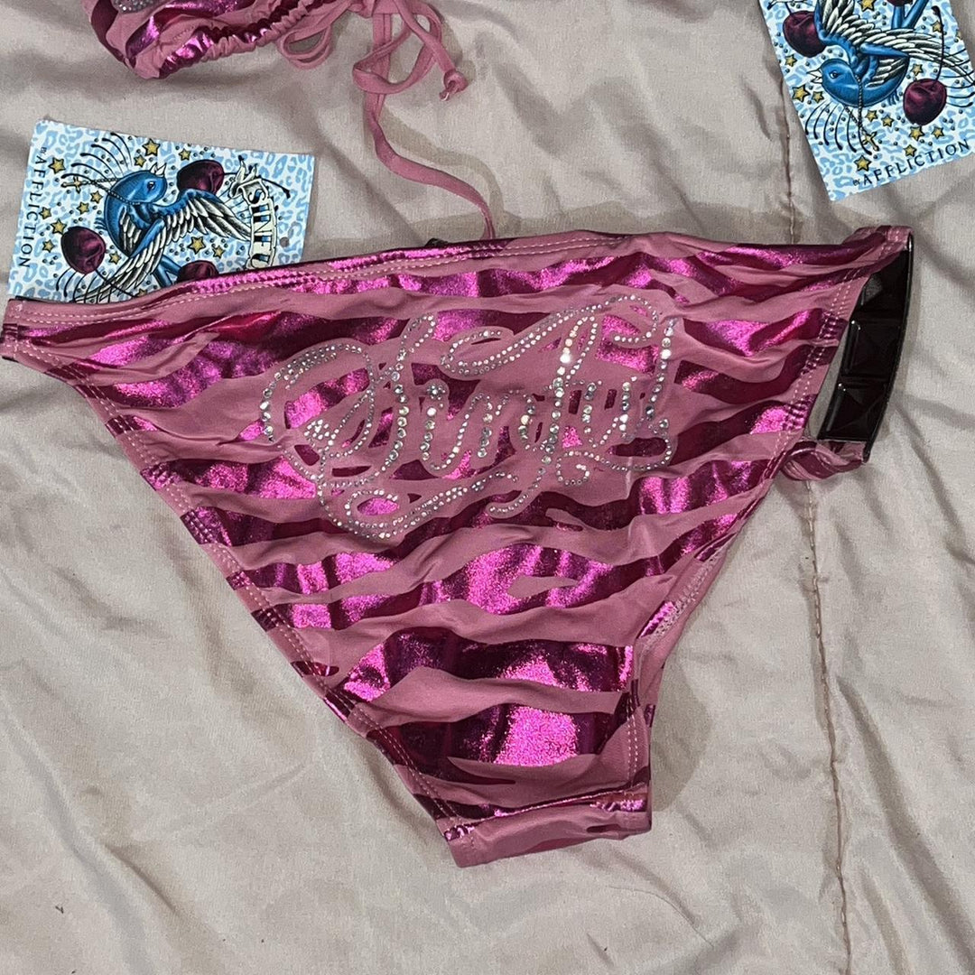 Damen Bikini-Set mit funkelndem Detail und außergewöhnlichem Design Drune