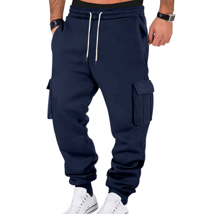 Herren Cargo-Sweatpants mit elastischem Bund und praktischen Seitentaschen Drune