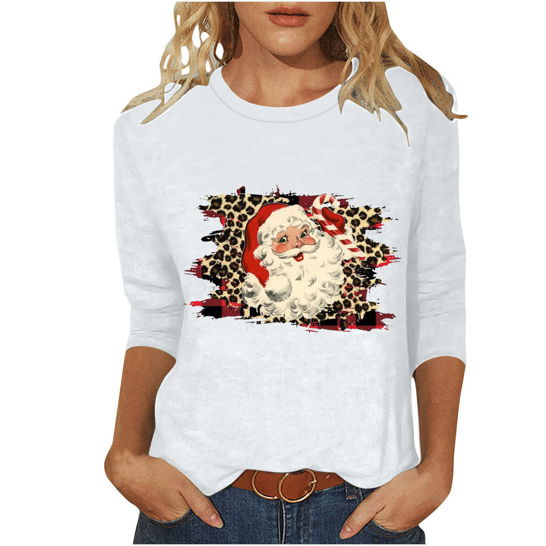 Damen Sweatshirt mit künstlerischem Weihnachtsmotiv Drune