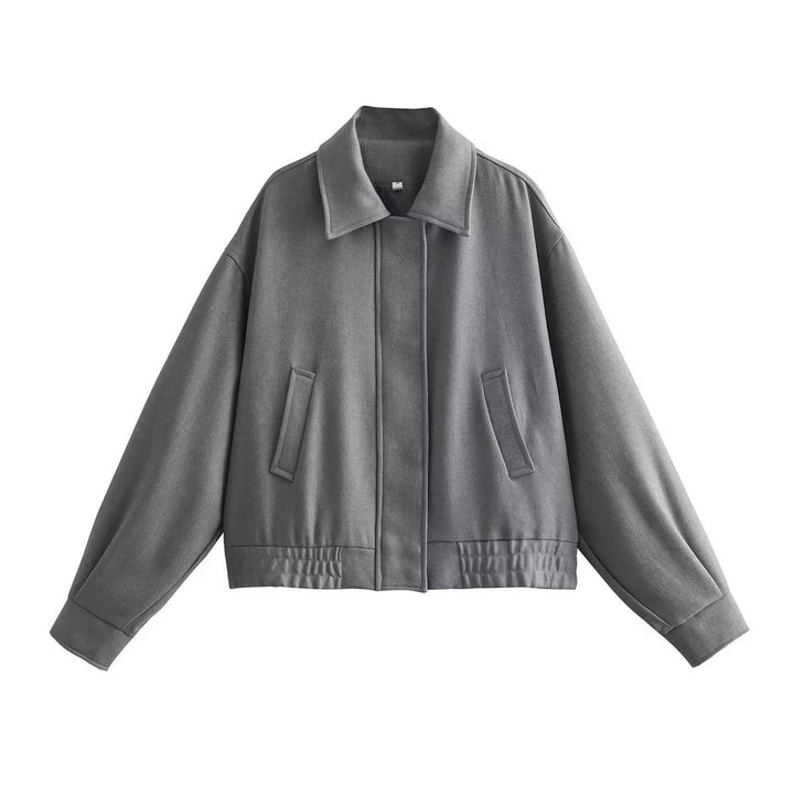 Damen komfortable Oversize-Jacke mit praktischen Taschen Drune