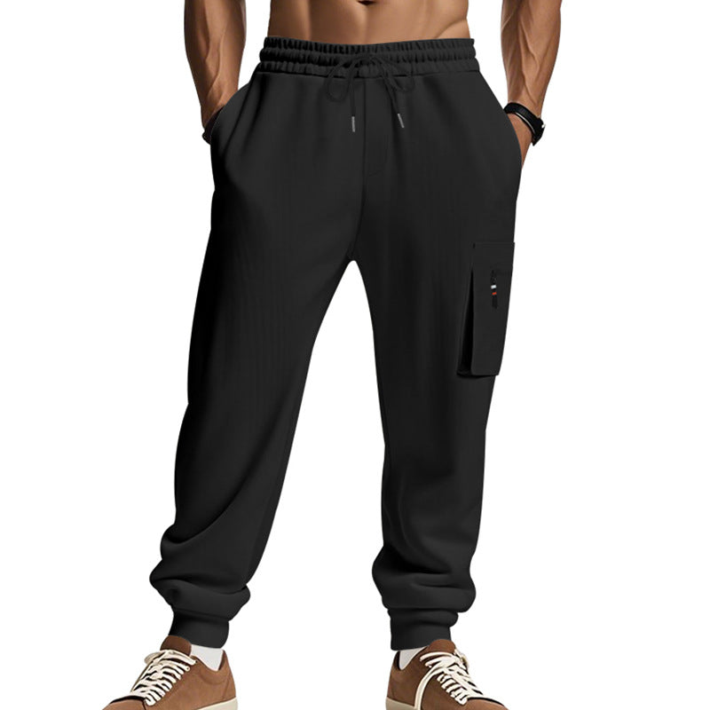 Herren Cargohose mit praktischen Seitentaschen und elastischem Bund Drune