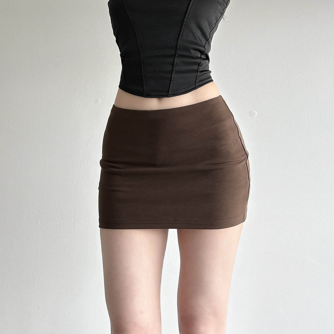 Damen Bequemer Minirock Drune
