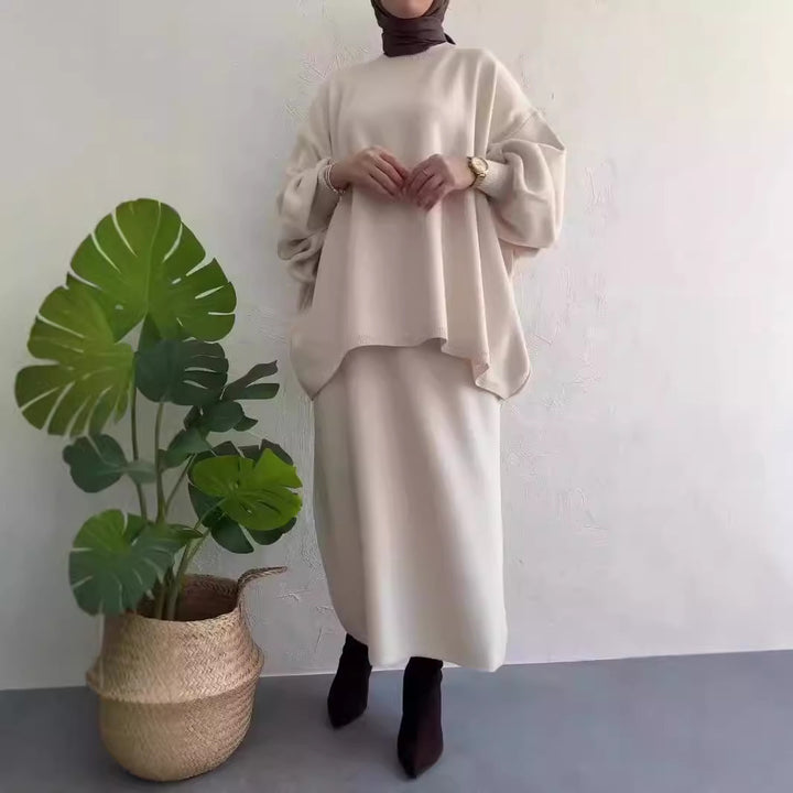 Damen lässiges Maxikleid mit oversized Schnitt und eleganten Details Drune