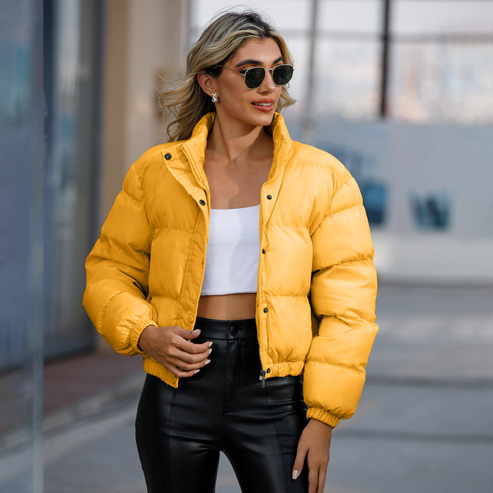 Damen modische kurz geschnittene Steppjacke Drune