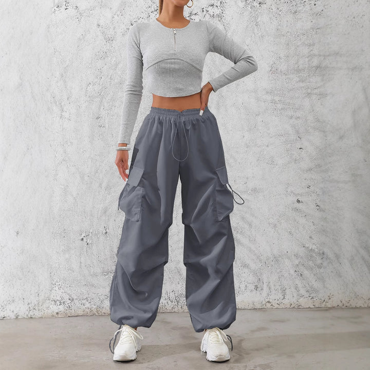 Damen Cargo-Hose mit elastischem Bund und praktischen Seitentaschen Drune