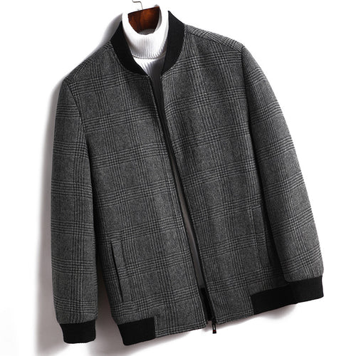 Herren modische Karojacke mit elastischen Bündchen und praktischen Taschen Drune