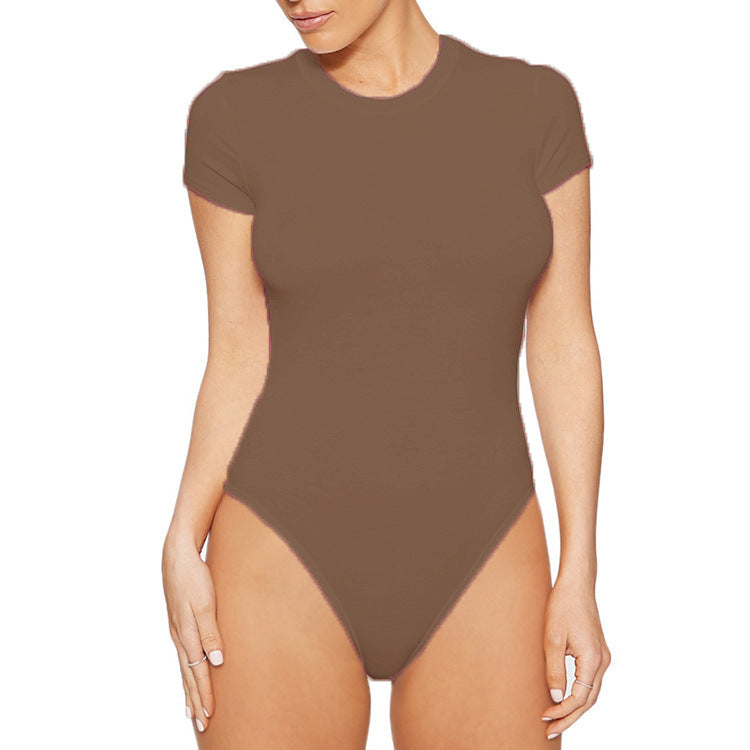 Damen Body mit kurzem Arm und figurbetontem Schnitt Drune