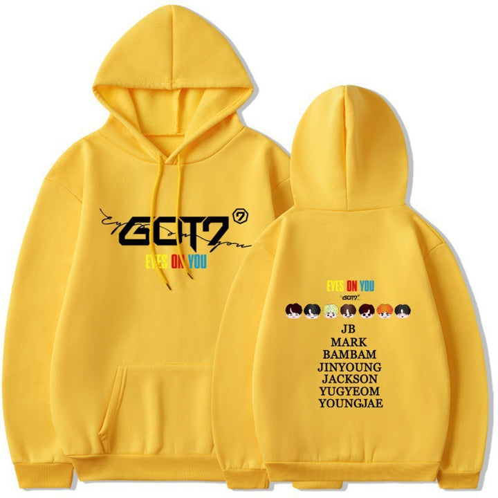 Damen Kapuzensweater mit einzigartigem GOT7 Design und bequemer Passform Drune