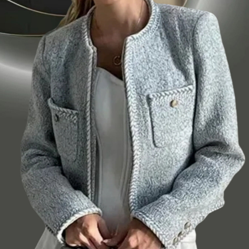Damen elegante und strukturierte Kurzjacke Drune