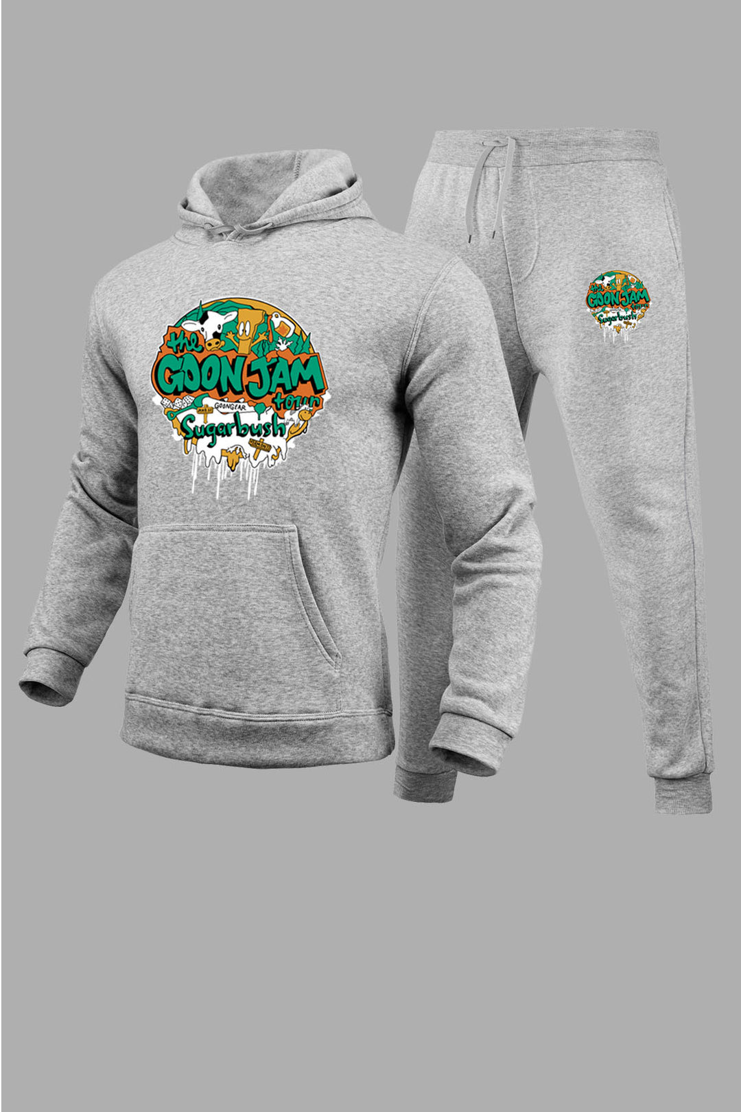 Damen Hoodie und Jogginghose Set mit kreativem Grafikdesign Drune