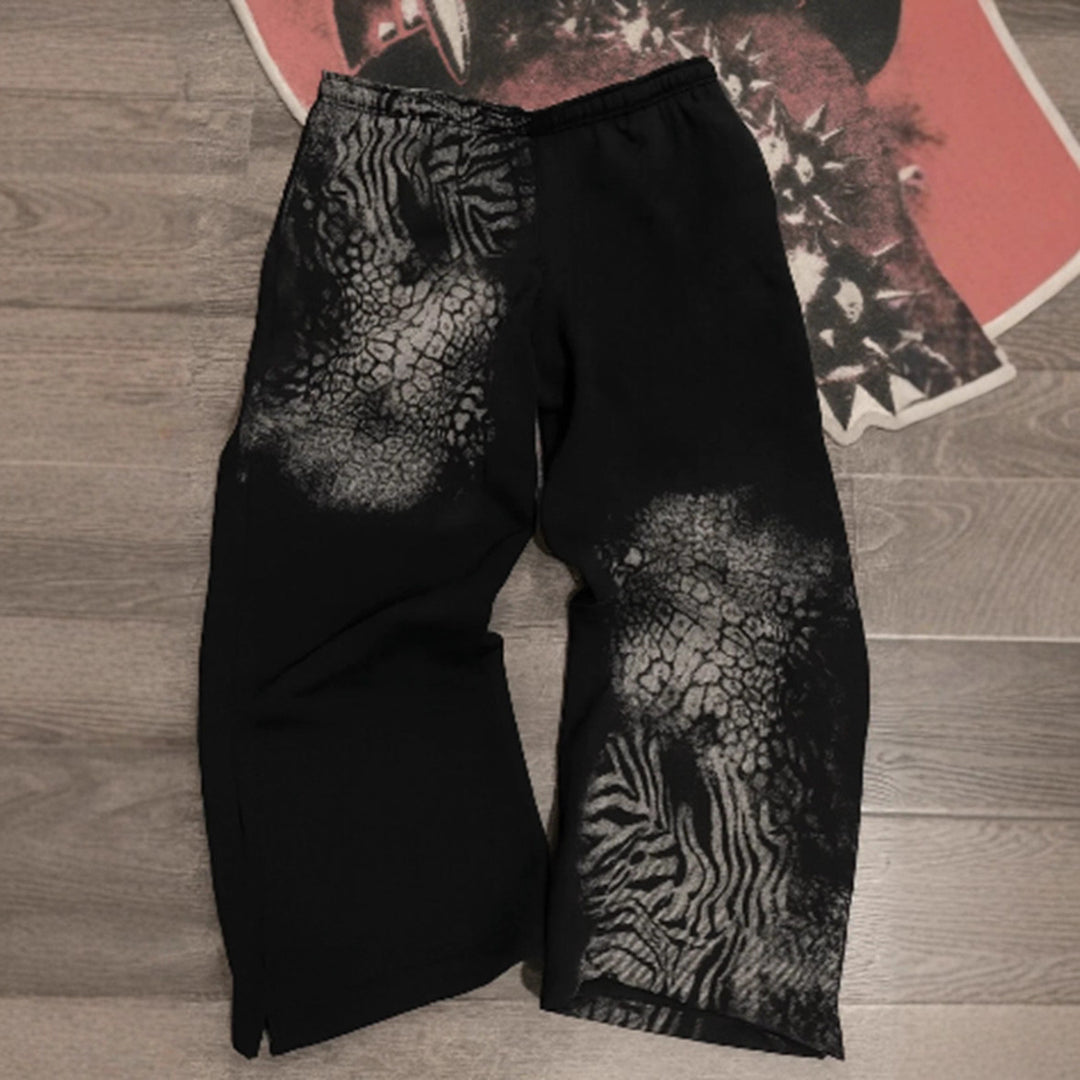 Damen Freizeithose mit kreativem Tiermuster Drune