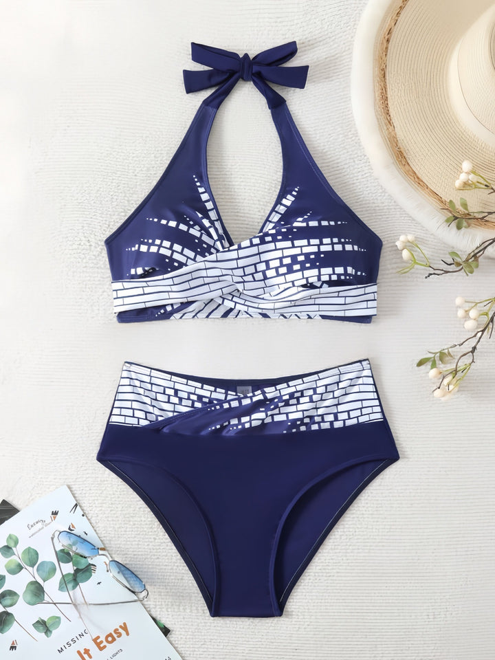 Damen Bikini-Set mit exquisitem Karomuster Drune