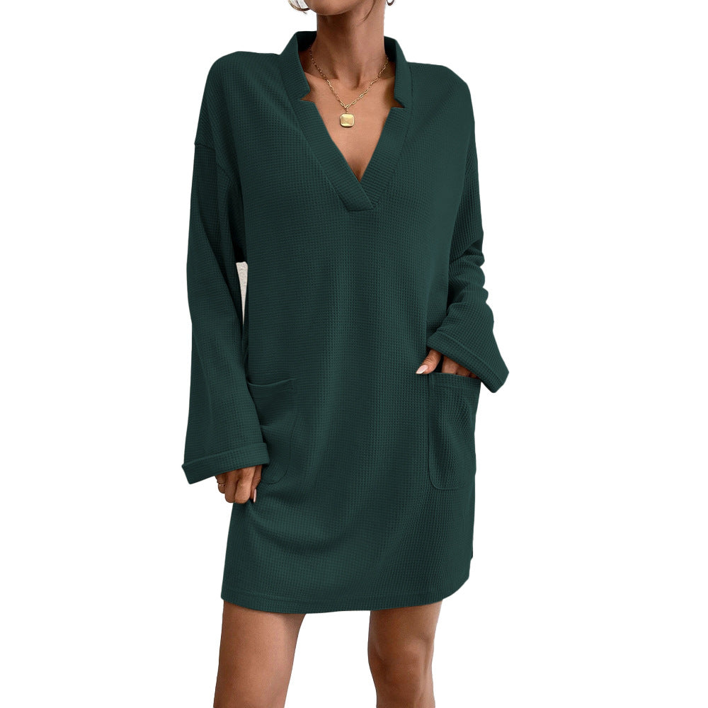 Damen Tunika-Kleid mit lässigem Schnitt und praktischen Taschen Drune