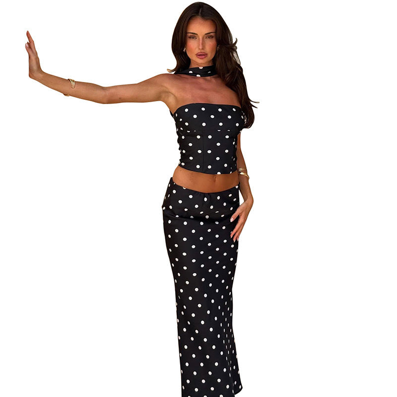 Damen Maxikleid mit figurformendem Stoff und eleganten Leopardenmuster Drune