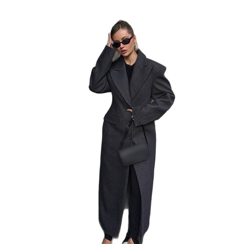 Damen eleganter Oversized-Mantel Drune