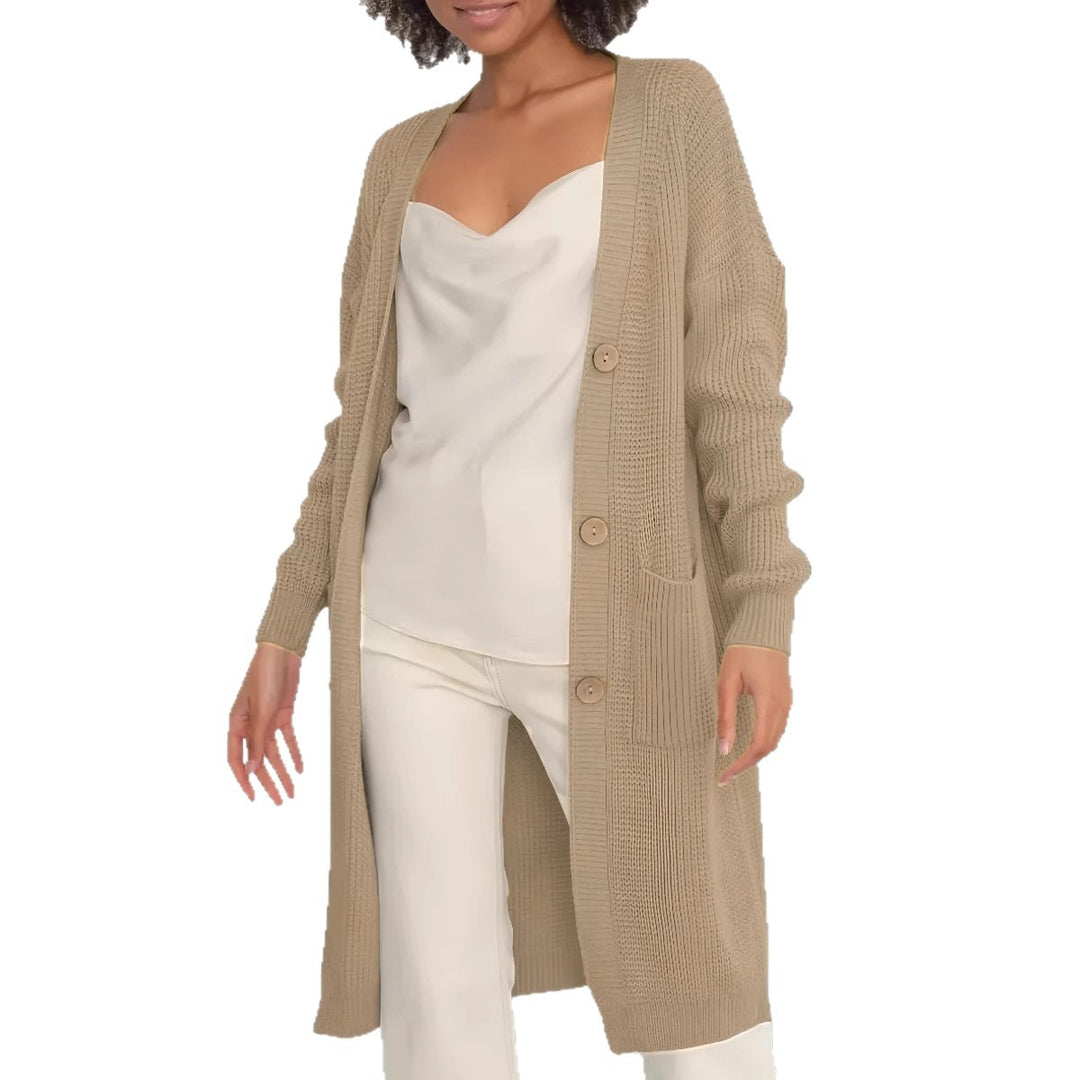 Damen Strickjacke mit hochwertigen Knöpfen Drune
