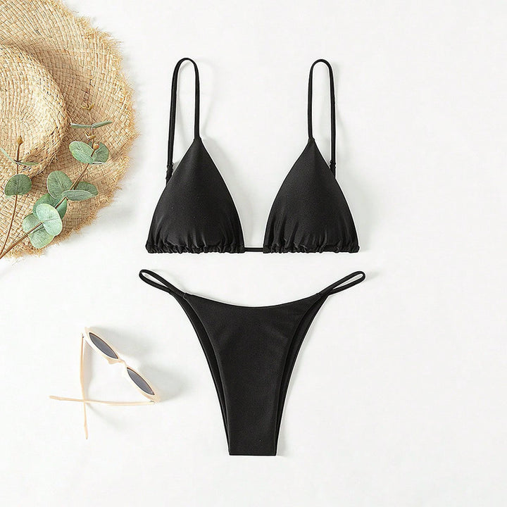 Damen Bikini-Set mit verspieltem Tie-Dye-Muster Drune