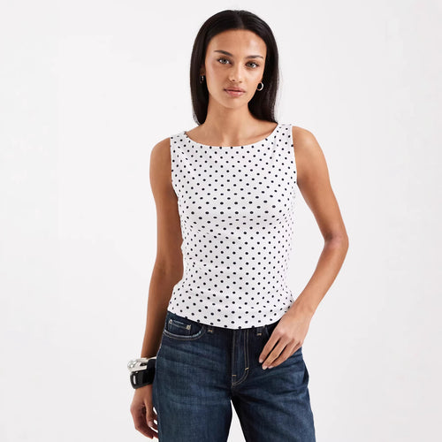 Damen Trägershirt mit verspieltem Polka-Dots-Muster Drune