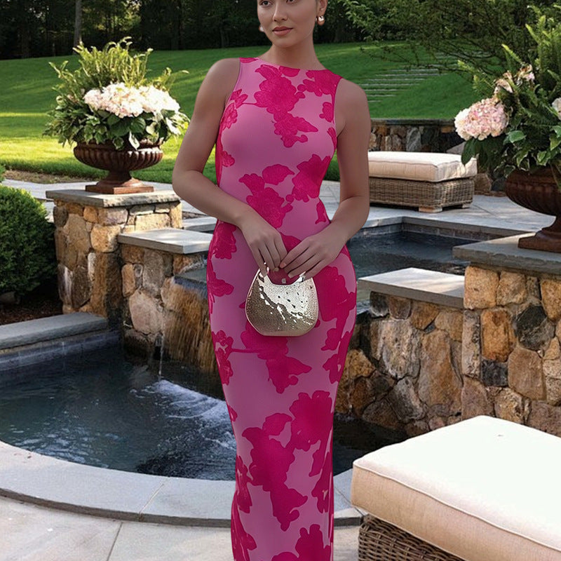 Damen Bodycon-Kleid mit floralem Muster und elegantem Schnitt Drune