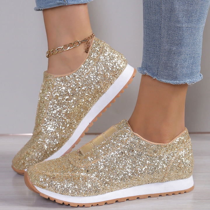 Damen Glitzernde Sneakers im sportlichen Design Drune