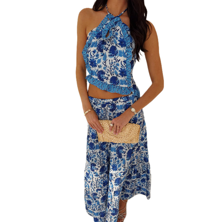 Damen Blusenkleid mit floralen Details Drune