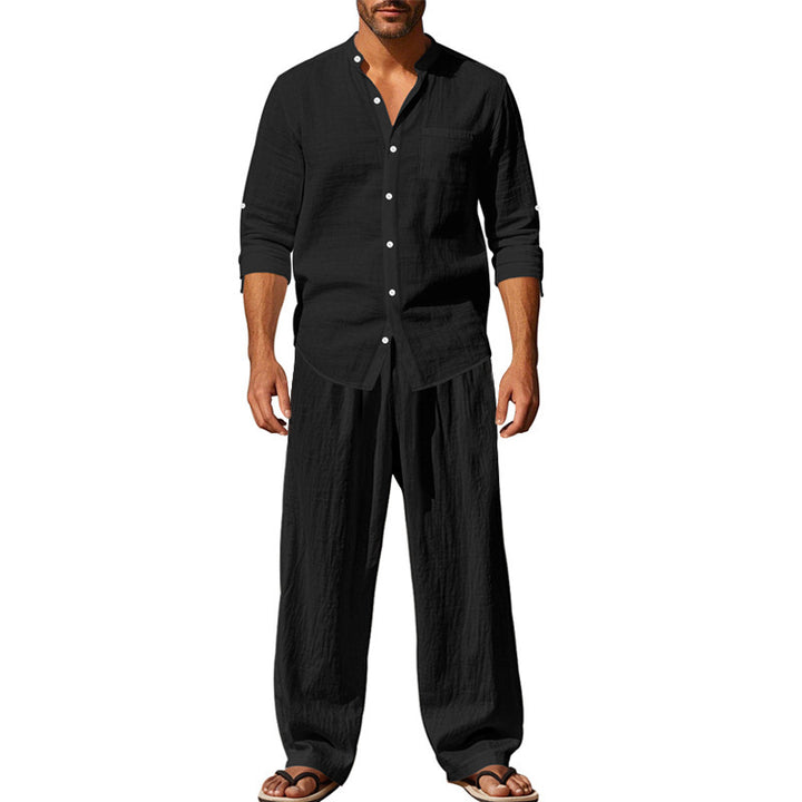 Herren lässiges Oberteil und lockere Hose Set Drune