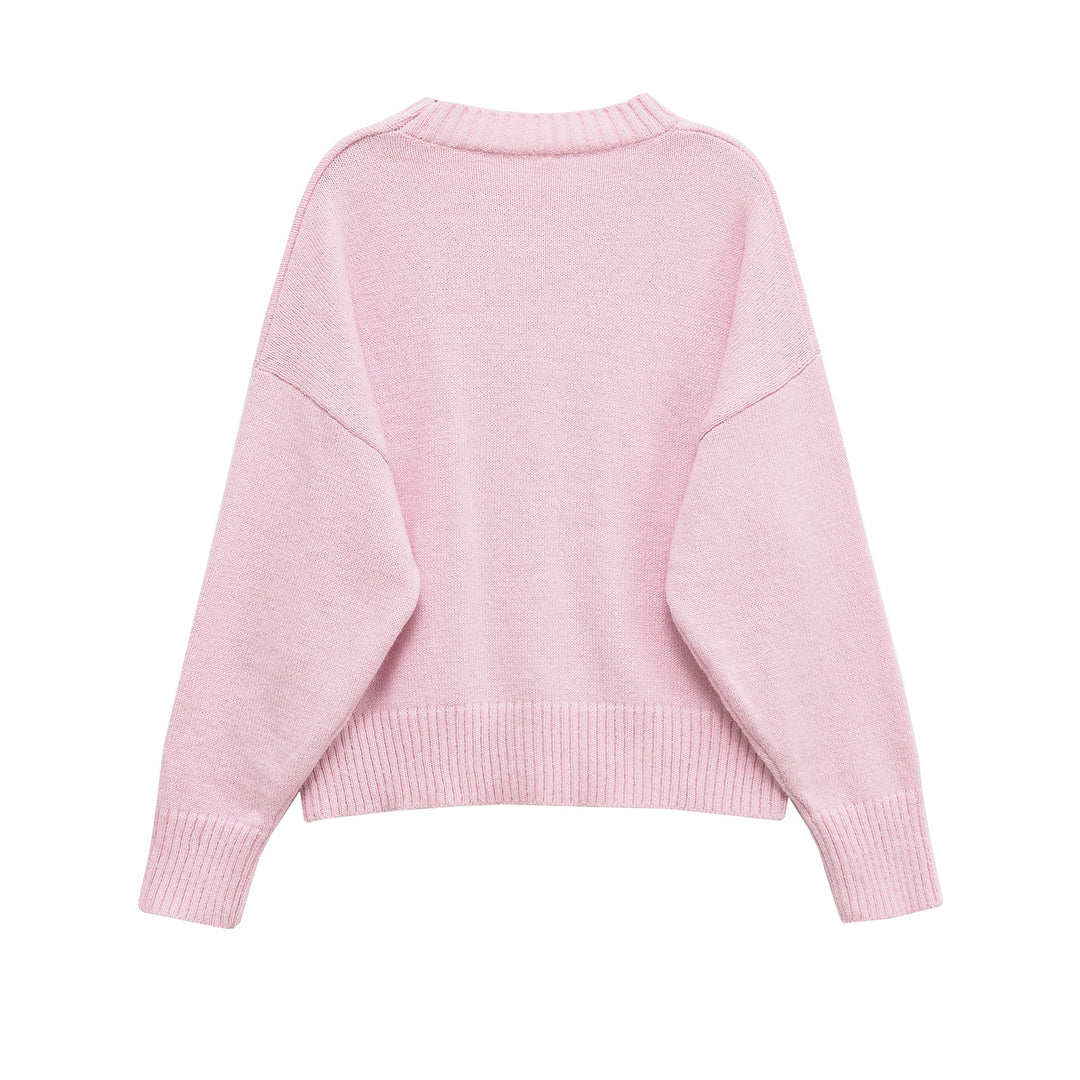 Damen lässiger Oversized Pullover Drune