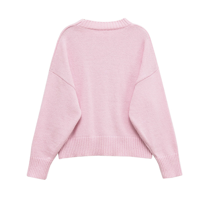 Damen lässiger Oversized Pullover Drune