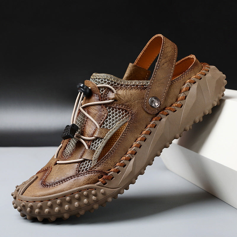 Herren Atmungsaktive Outdoor-Sandalen mit rutschfester Sohle und elastischem Verschlusssystem Drune