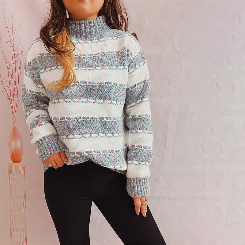 Drune | Weiche Strickjacke mit Strukturierten Streifen Acryl Komfortabel und Warm