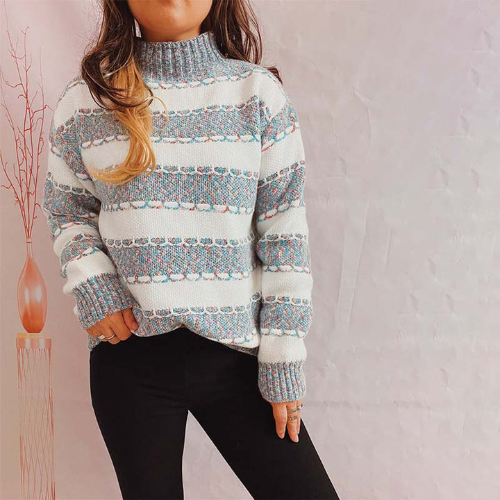 Drune | Weiche Strickjacke mit Strukturierten Streifen Acryl Komfortabel und Warm