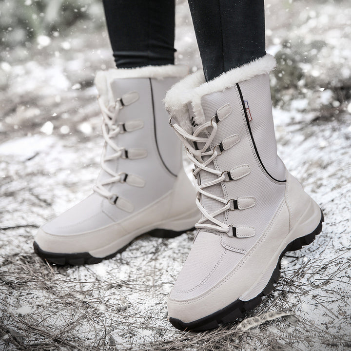 Damen Winterstiefel mit wärmeisolierendem Innenfutter und rutschfester Sohle Drune
