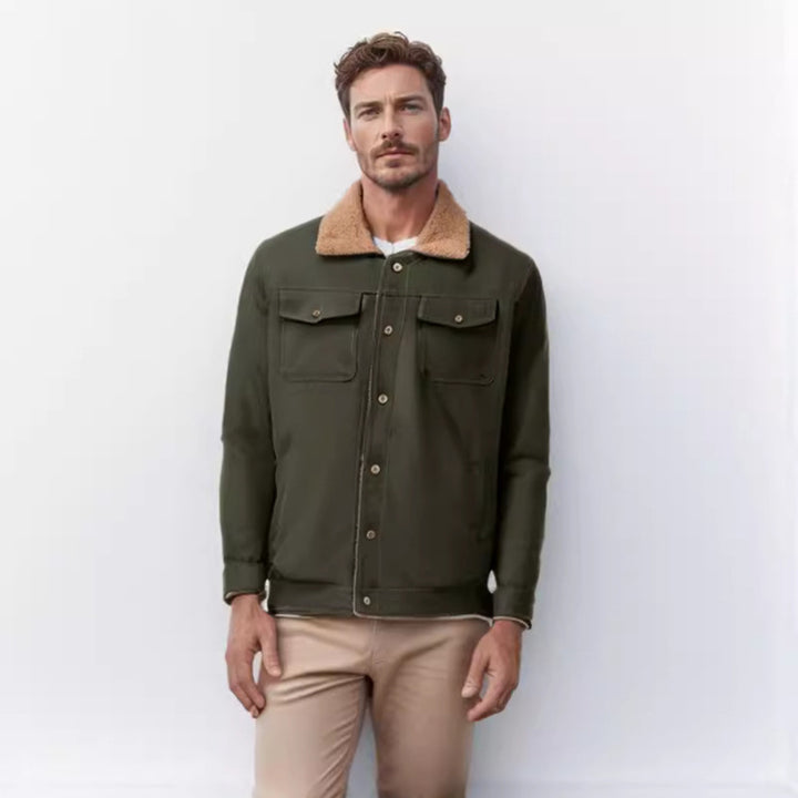 Herren vielseitige Freizeitjacke mit weichem Kragen Drune