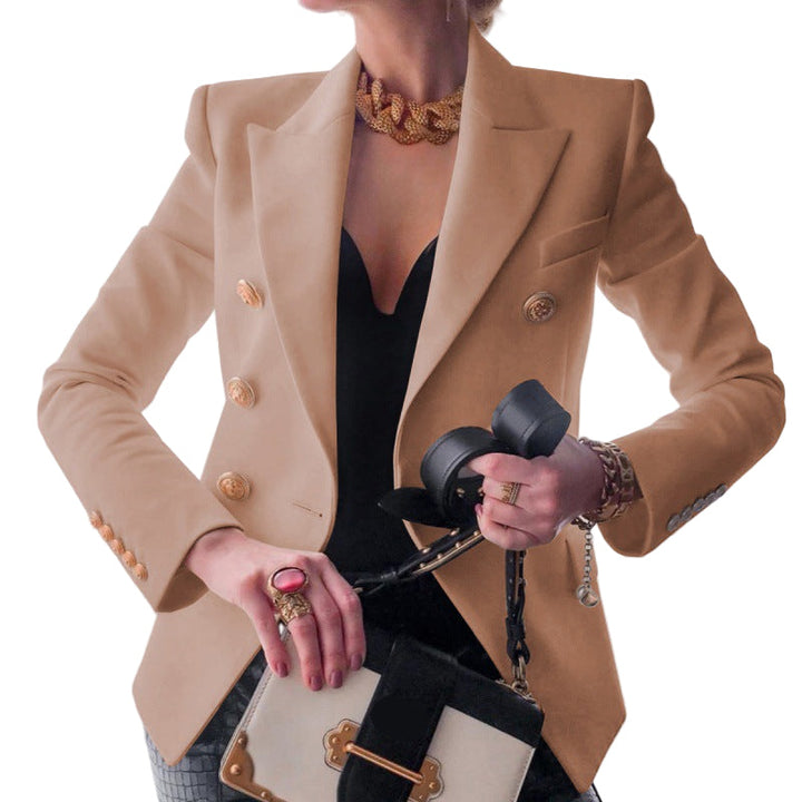 Drune | Damen Eleganter Blazer Doppelte Knöpfe Stil