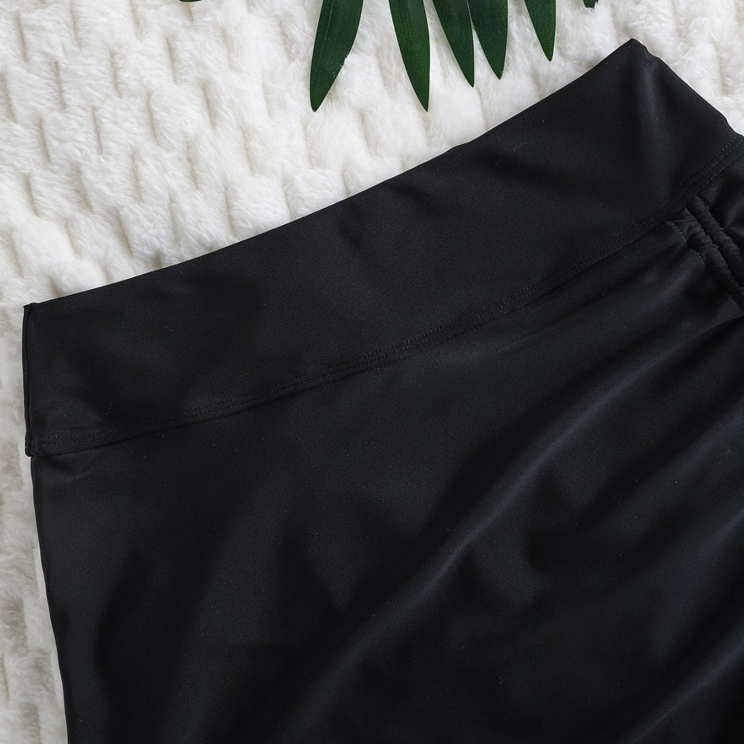 Damen Baderock mit asymmetrischer Raffung und elegantem Wellenabschluss Drune