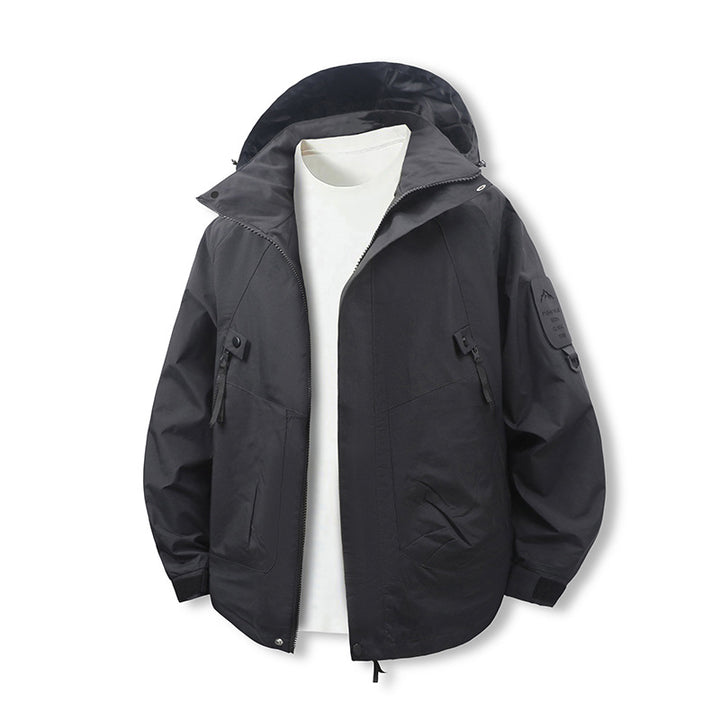 Damen technische Abenteuerjacke mit praktischen Taschen und verstellbarer Kapuze Drune