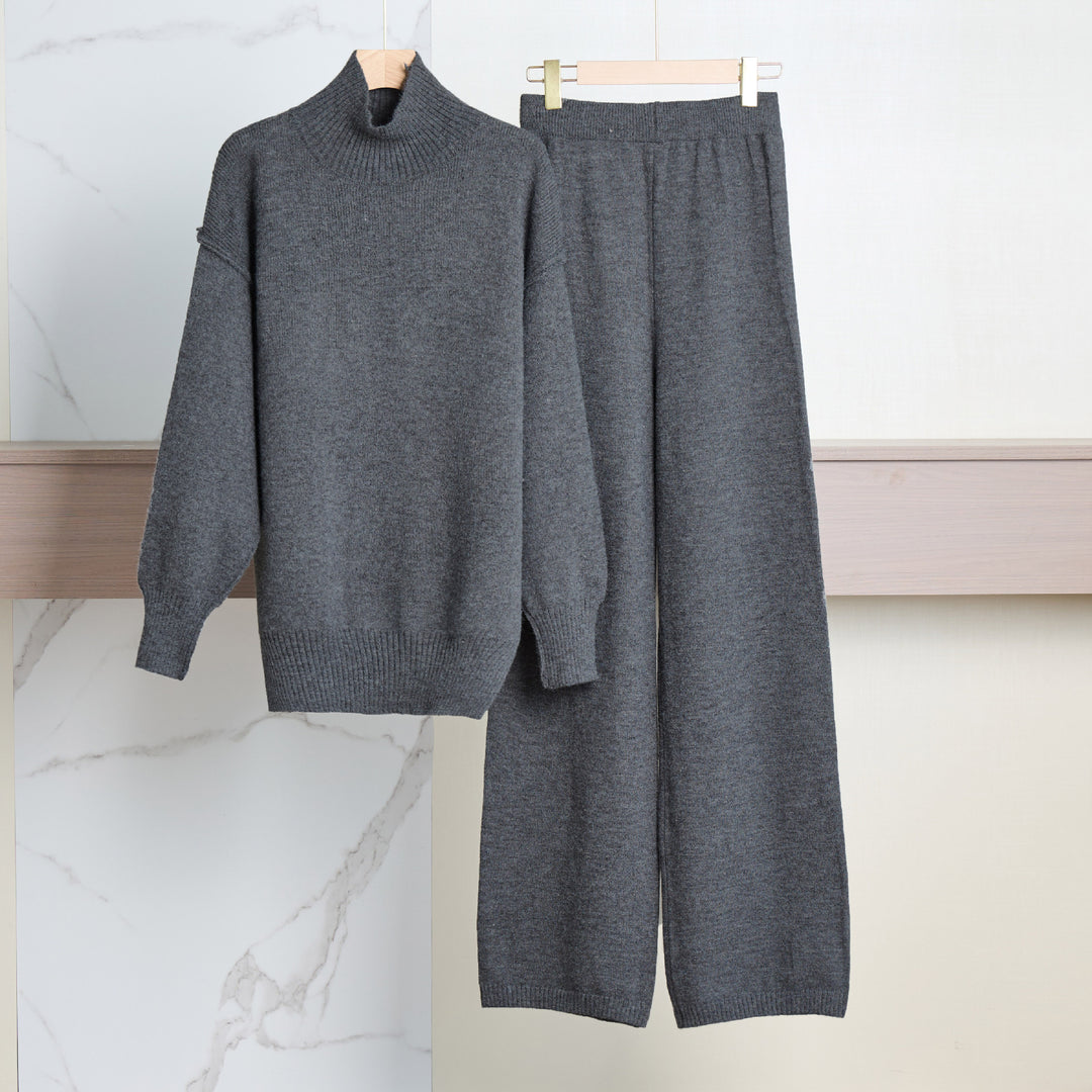 Damen Cozy Loungewear Set aus weichem Strick Drune