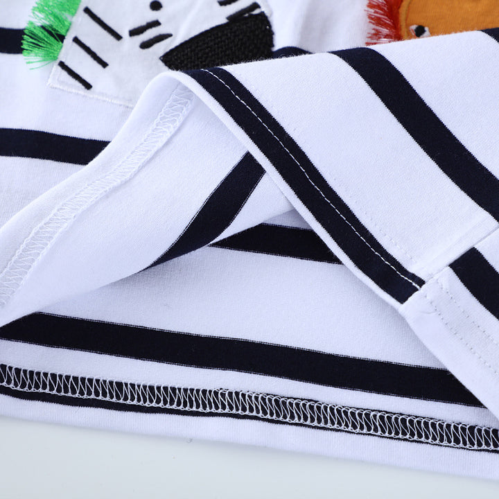 Jungen Langarmshirt mit verspielten Tierapplikationen Drune