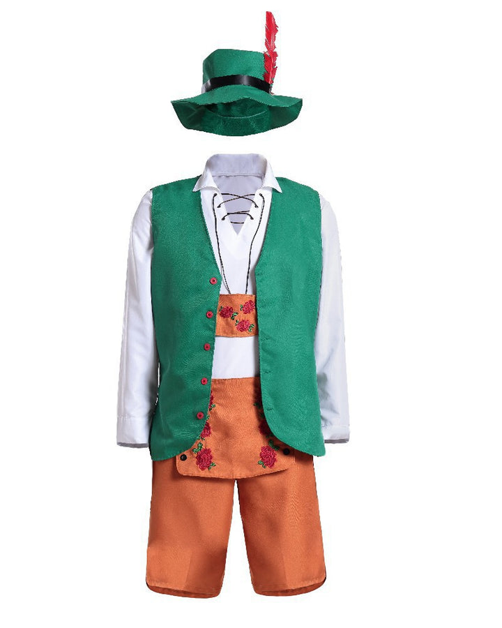 Damen nan traditionelles Dirndlkleid mit Schürze und geschnürtem Mieder Drune