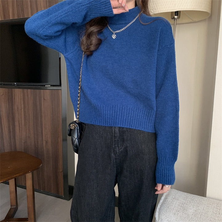 Damen Kuscheliger Rollkragenpullover mit lockerer Passform aus hochwertigem Strick Drune