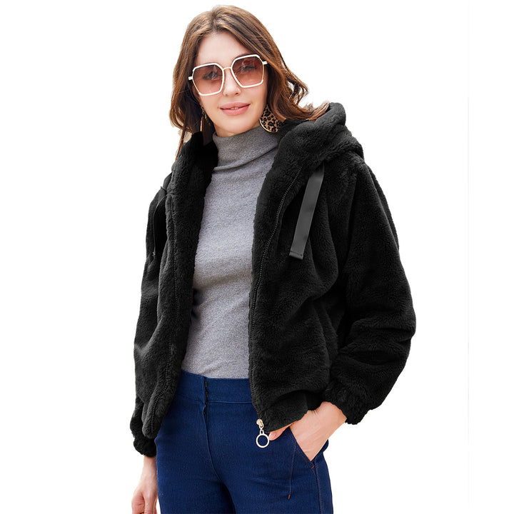 Damen Kuscheljacke mit hochabschließendem Kragen Drune