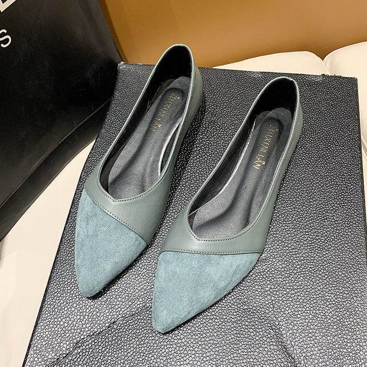 Damen nan spitze Schlupfhalbschuhe im Materialmix mit ergonomischem Komfortfußbett und flexibler Profillaufsohle Drune