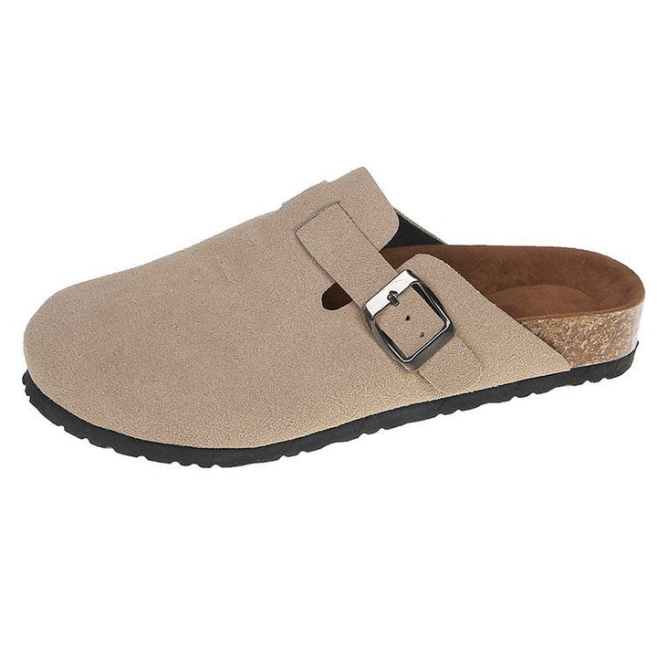 Damen Bequeme Clogs mit verstellbarem Riemen und anatomischem Fußbett Drune