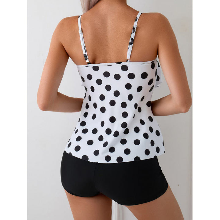 Damen Tankini mit gepolstertem Oberteil und sportlichem Höschen Drune