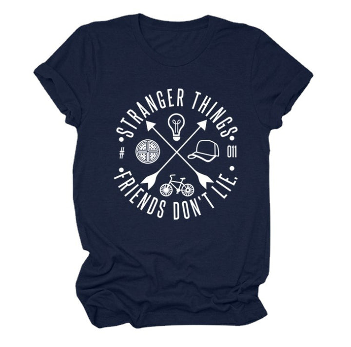 Damen Grafik T-Shirt mit Stranger Things Motiv Drune