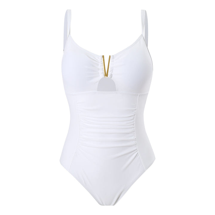Damen Schwimmanzug mit Raffungen und elegantem Dekor Drune